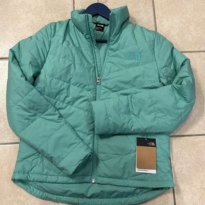 NWT The North Face mint teal tamburello jacket size small